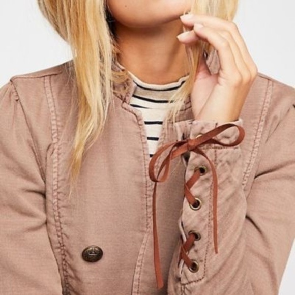 RARE Free People Jagger Military Blazer XS - Picture 5 of 8